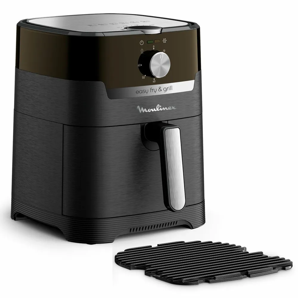 FREIDORA EASY FRY Y GRILL EZ501 MOULINEX NEGRO, imagen 2