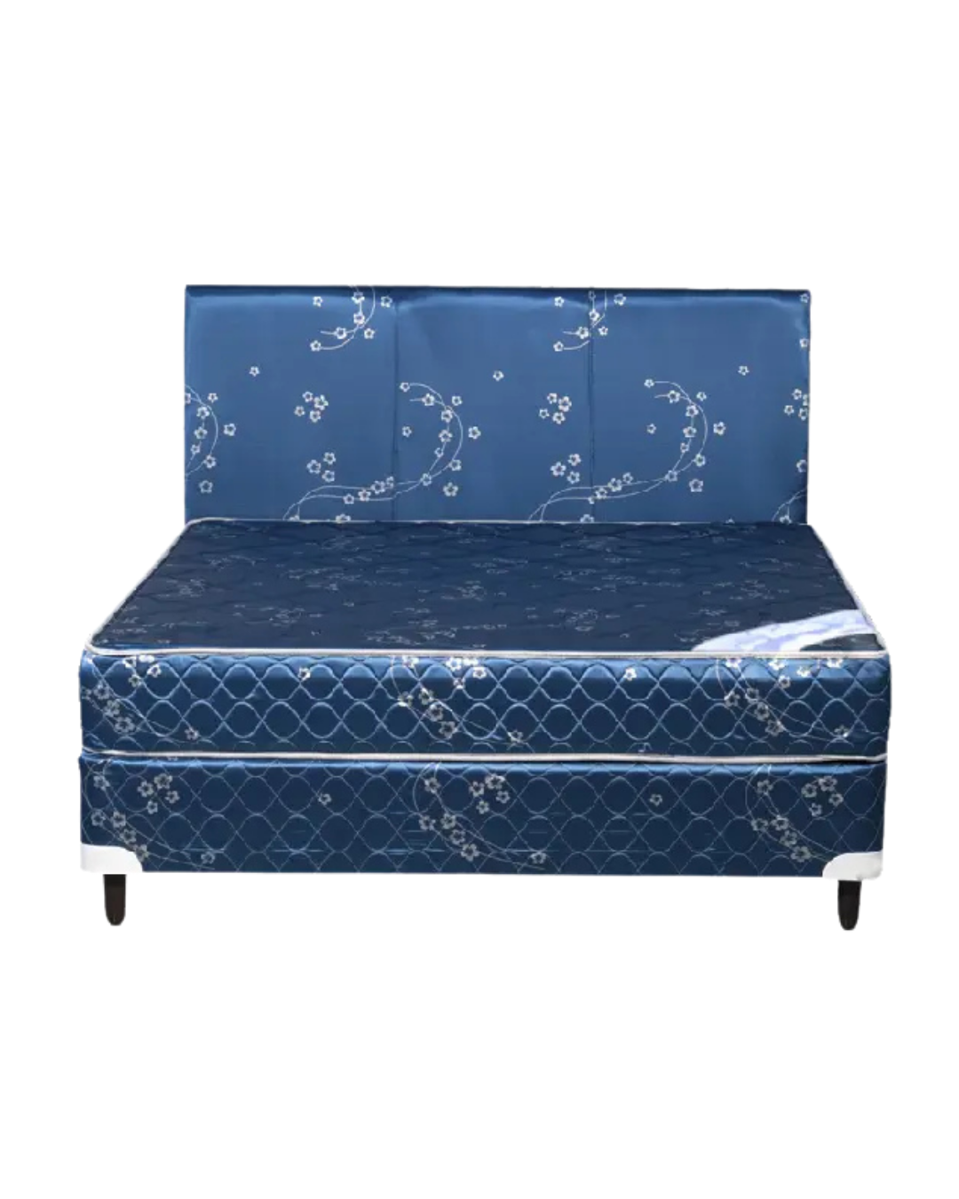 SOMMIER KOALA SIN PILLOW 140*190 AZUL CON CABECERA