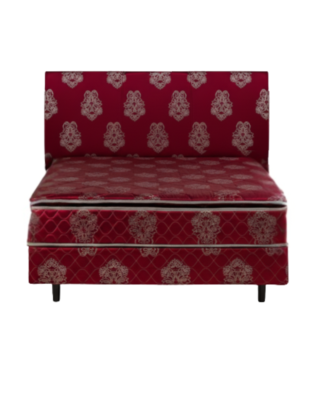 SOMIER NOGAL CALMA BORDO 160X200