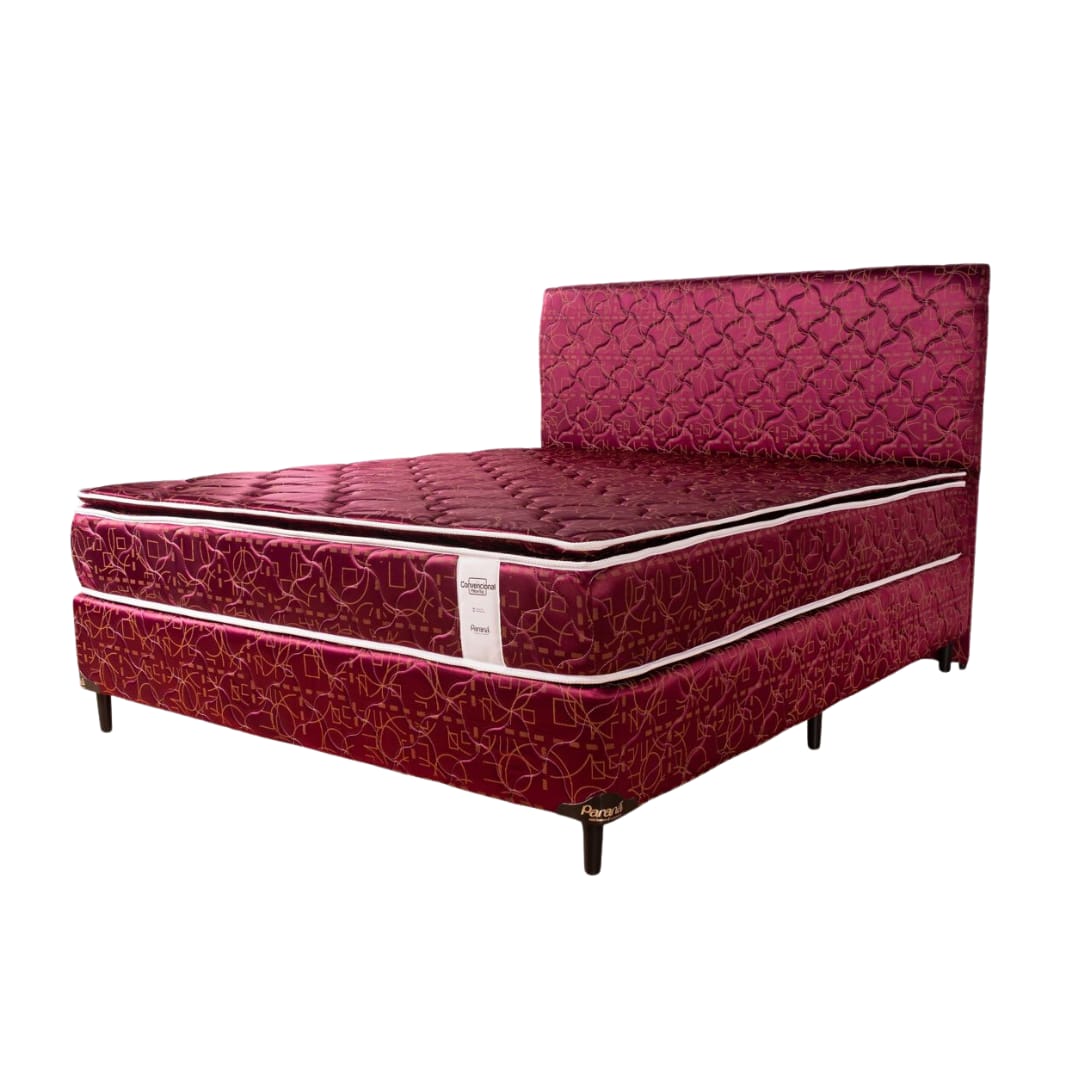 SOMIER PARANA CONV. PT 180*200 BORDO