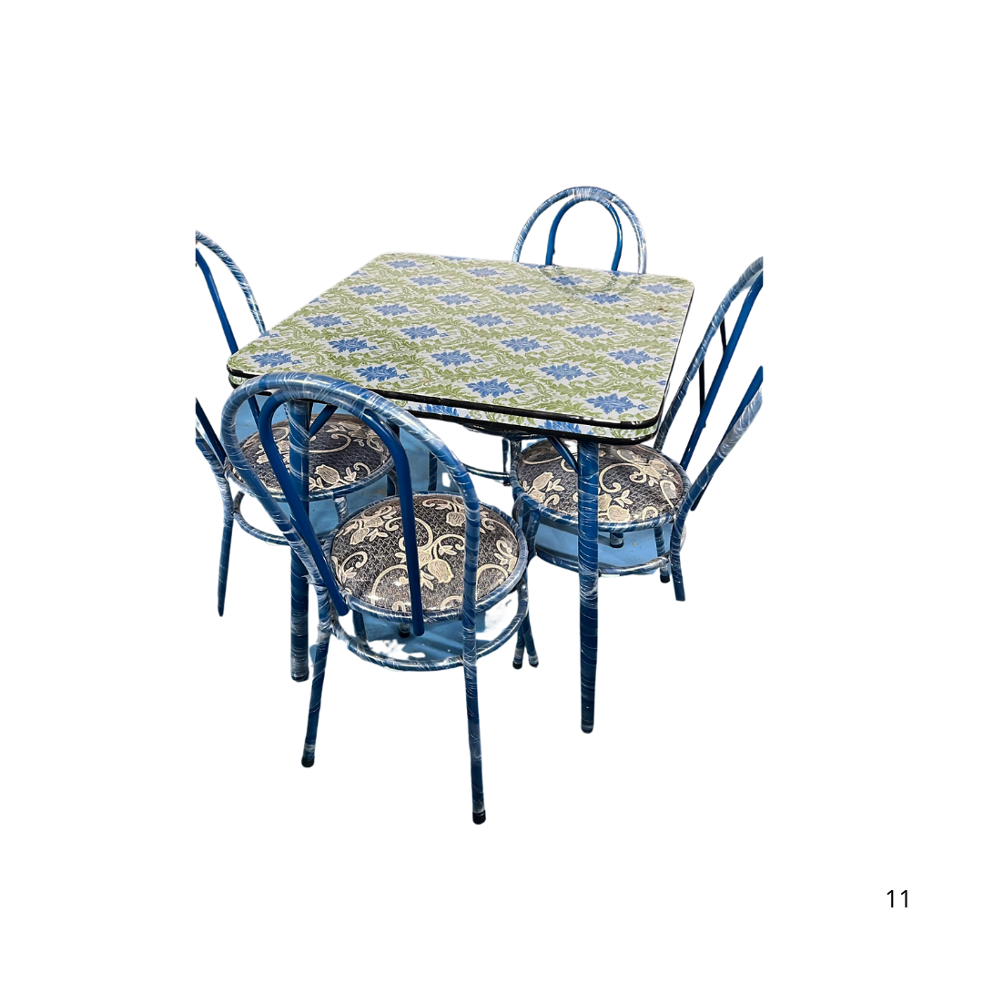 JUEGO COMEDOR TAP. CHICO DE 4 RECTANGULO