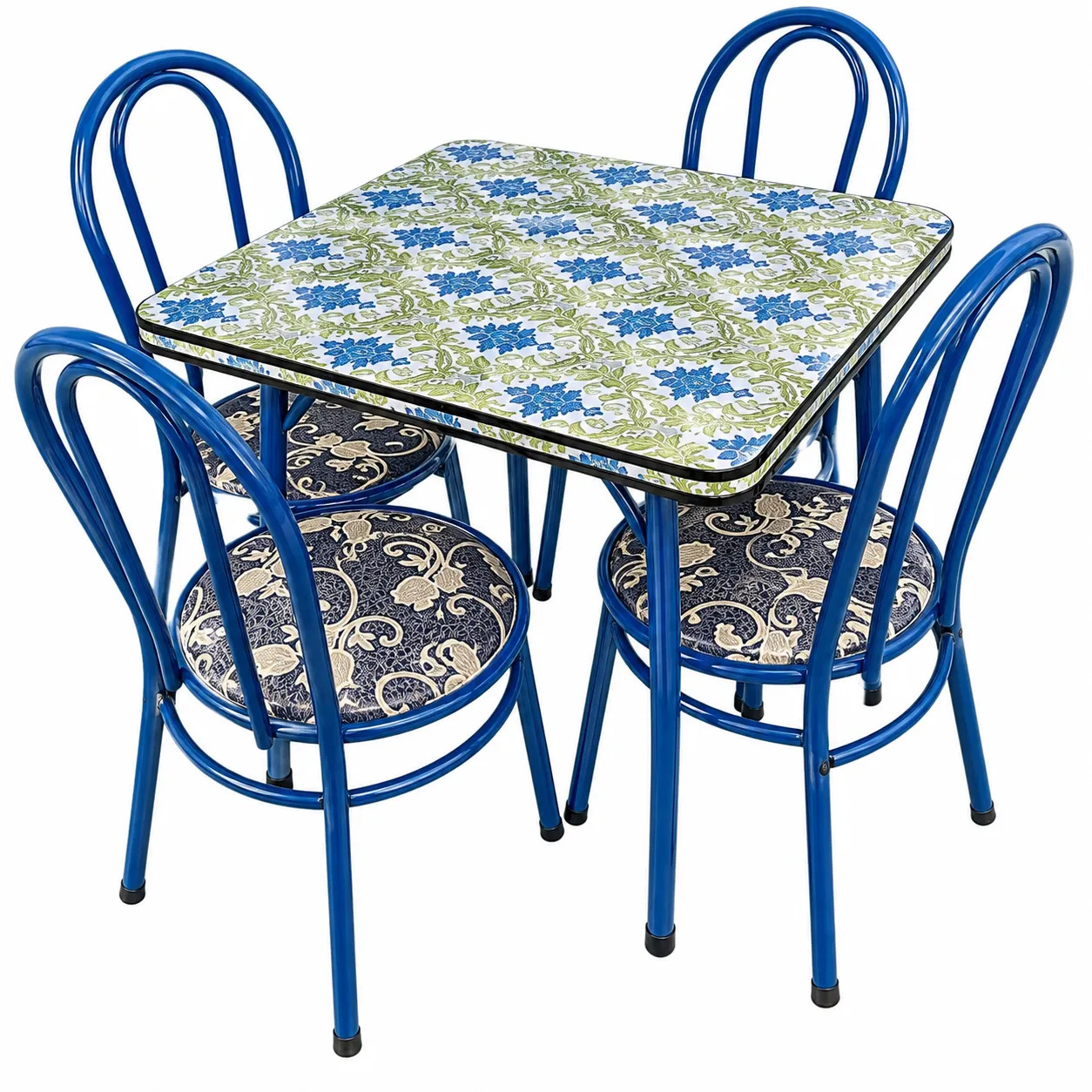 JUEGO COMEDOR TAP. CHICO DE 4 RECTANGULO