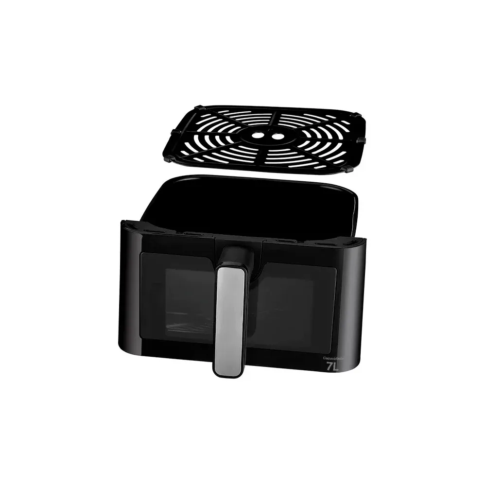 FREIDORA SIN ACEITE 7 LITROS 1600W 220V NEGRO, imagen 3