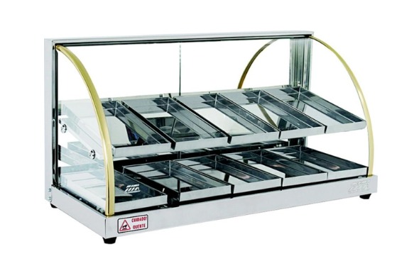 EXHIBIDOR DE EMPANADA 10 BANDEJAS DOBLE S/LUZ ECO