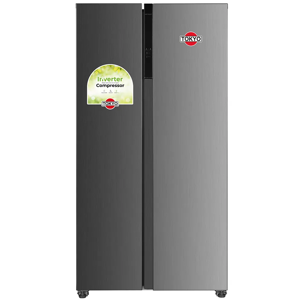 HELADERA TOKYO SIDE BY SIDE 490 INOX INVERTER NO FROST