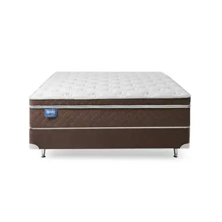 SOMMIER KOALA TOP VISCO PK 140 X 190 MARRON C/CABECERA S/MESITAS