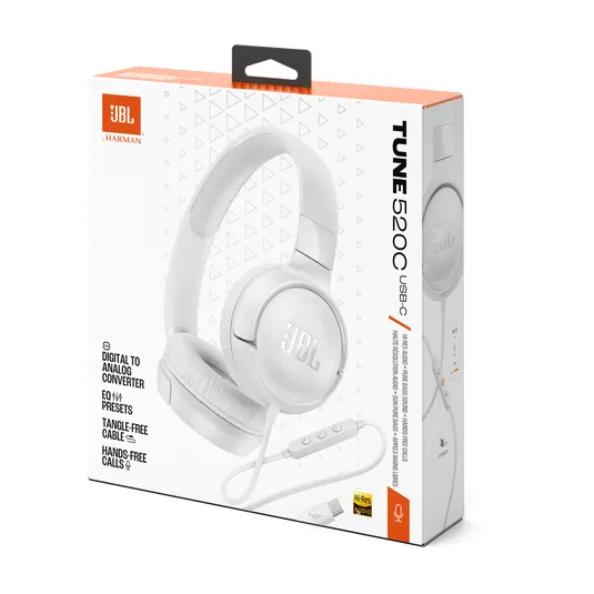 AURICULAR JBL T520C USB-C BLANCO