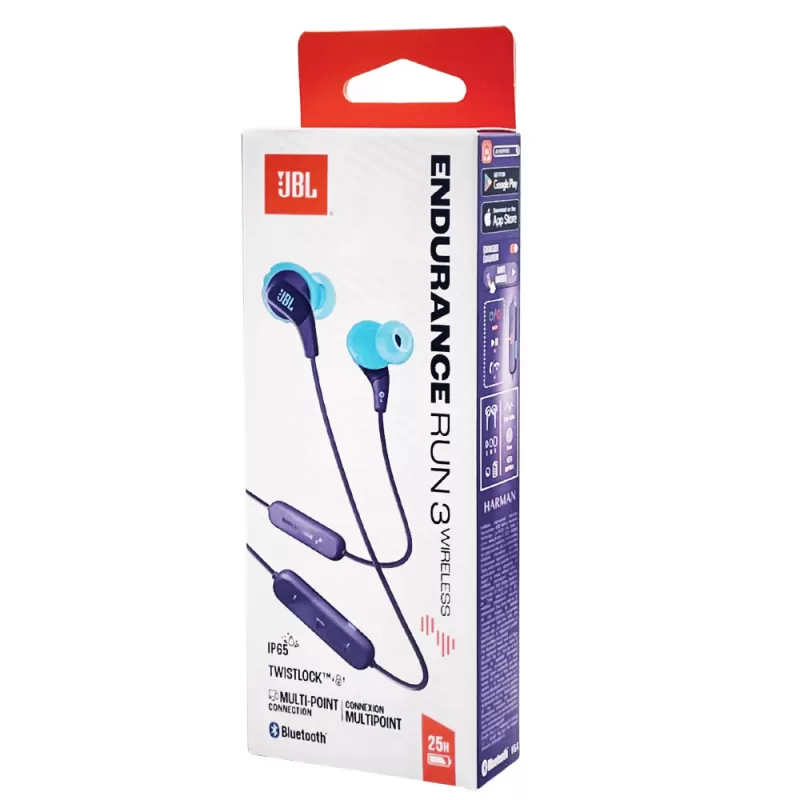AURICULAR JBL ENDURANCE RUN 3 WIRELESS AZUL
