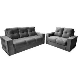 LIVING JB RUBI 2PZ COLOR GRIS METAL