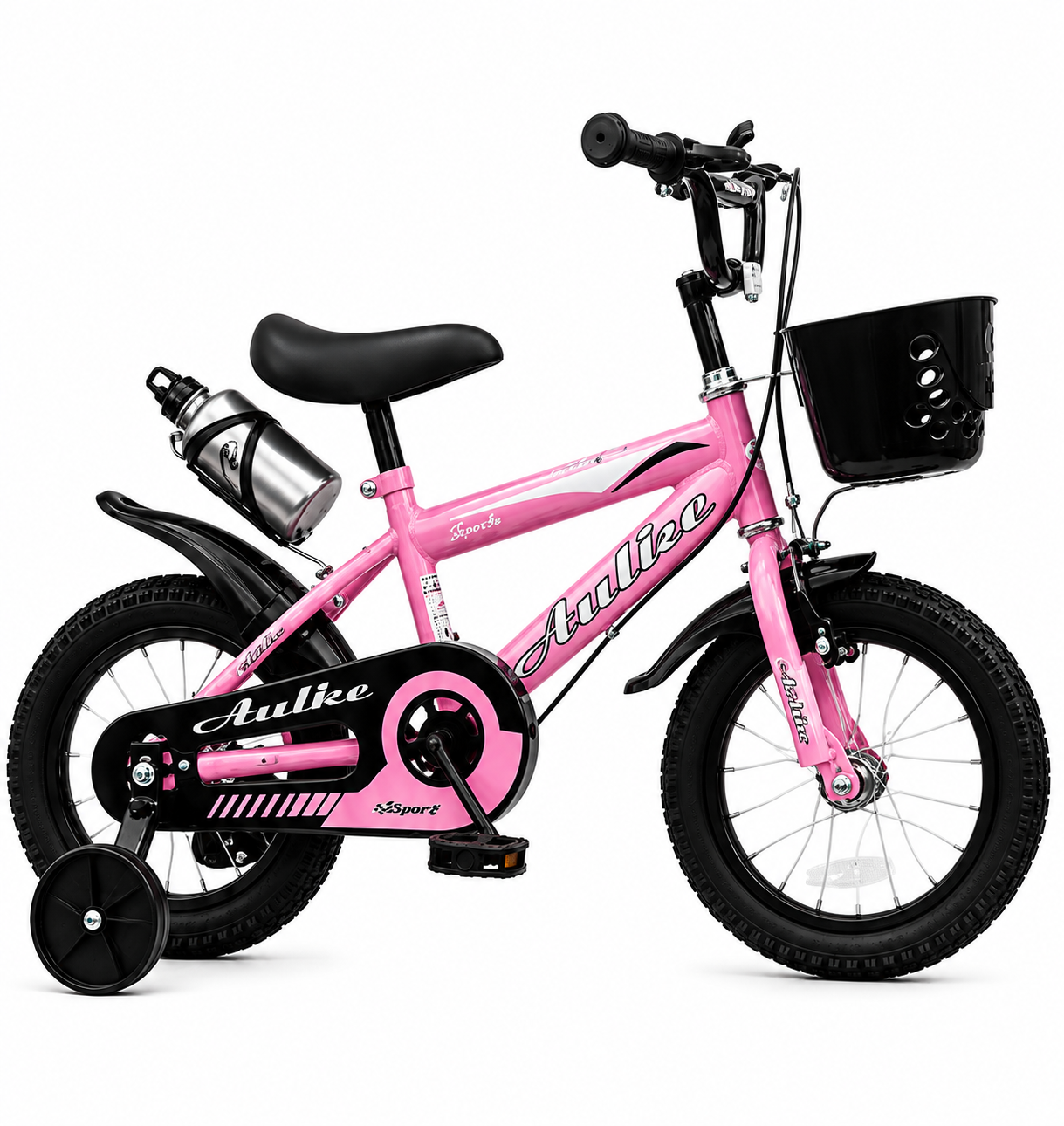 BICICLETA INFANTIL ARO 12 DOBLE FRENO C/HOPPIE ROSA