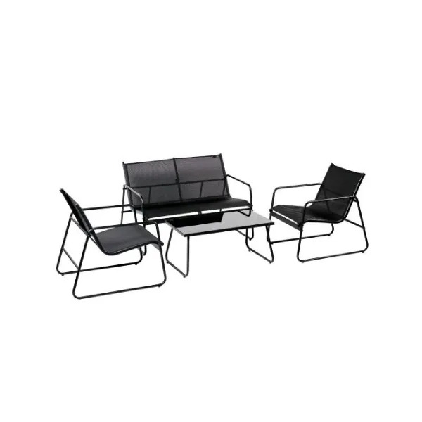 JUEGO JARDIN 4PZAS NEGRO (MESITA) GOLEADER