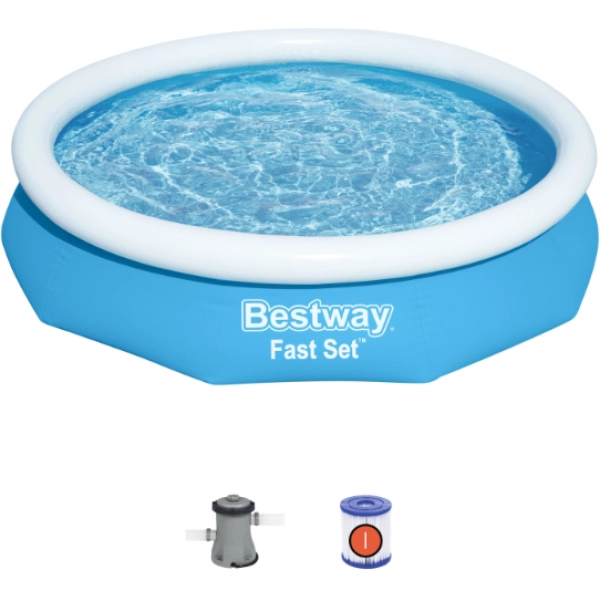 PISCINA BORDE INFLABLE 305X66CM 3.300LTS CON DEPURADOR BESTWAY