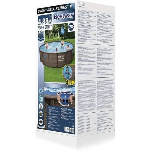 PISCINA REDONDA CON EST. MET. 19.480LT. SWIM VISTA. BESTWAY, imagen 2