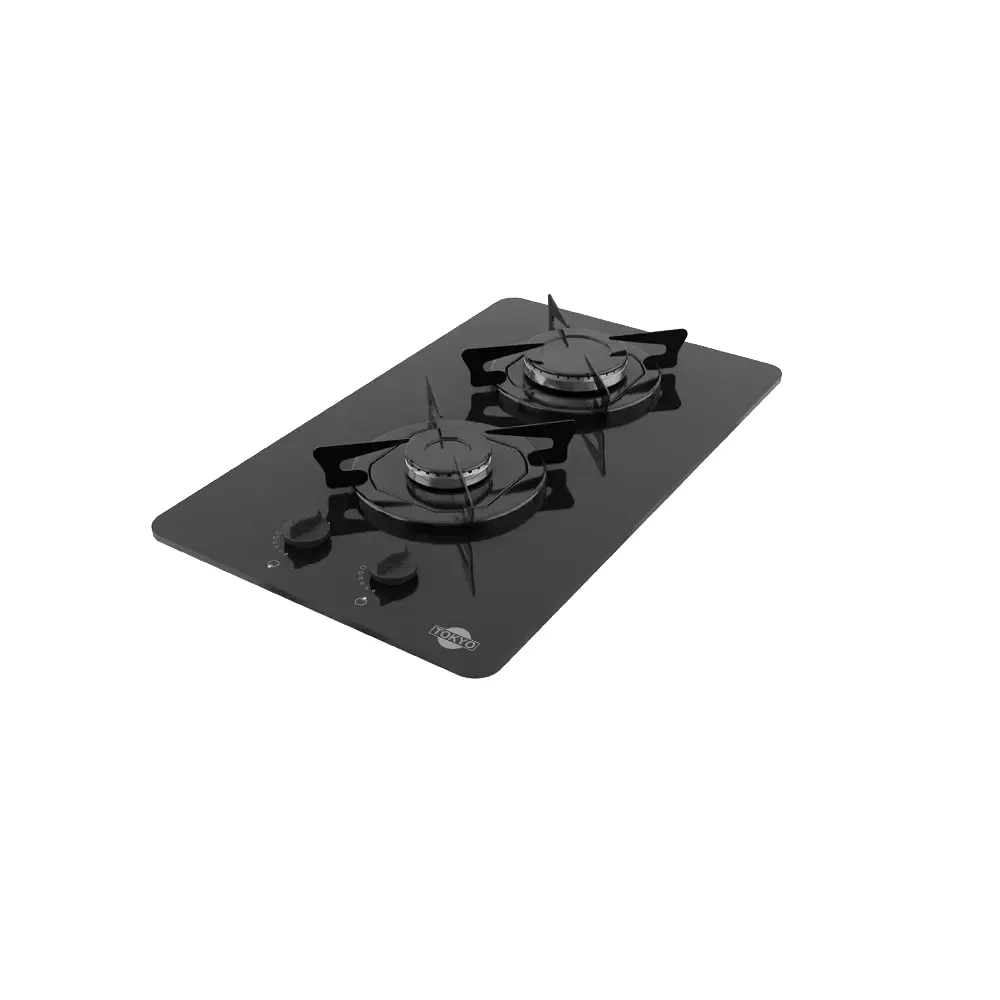 ANAFE TOKYO A GAS COOK 2 HORNALLAS VIDRIO TEMPLADO C/ENCENDIDO
