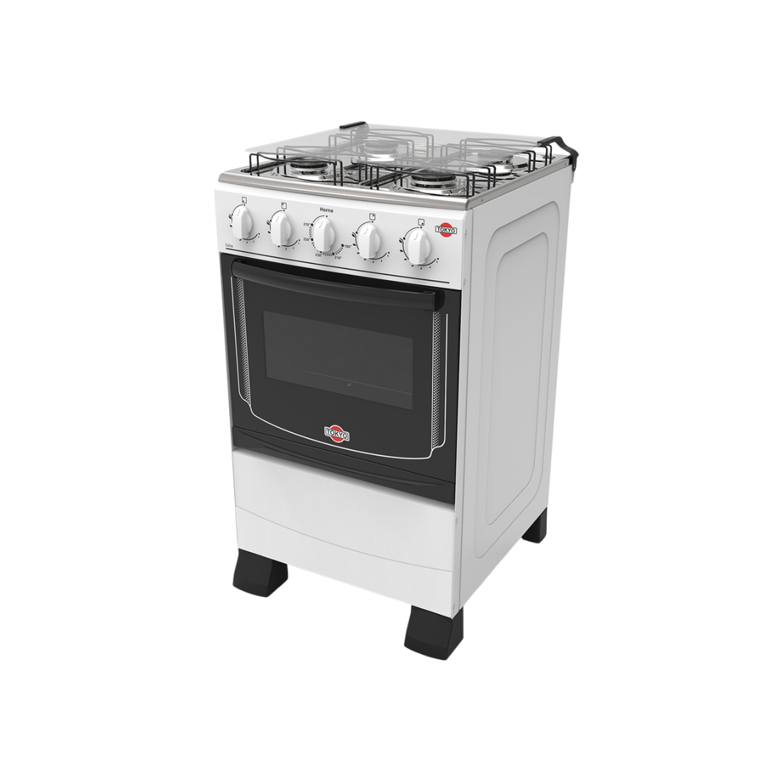 COCINA A GAS TOKYO DALLAS DE 4H A MESA BLANCO