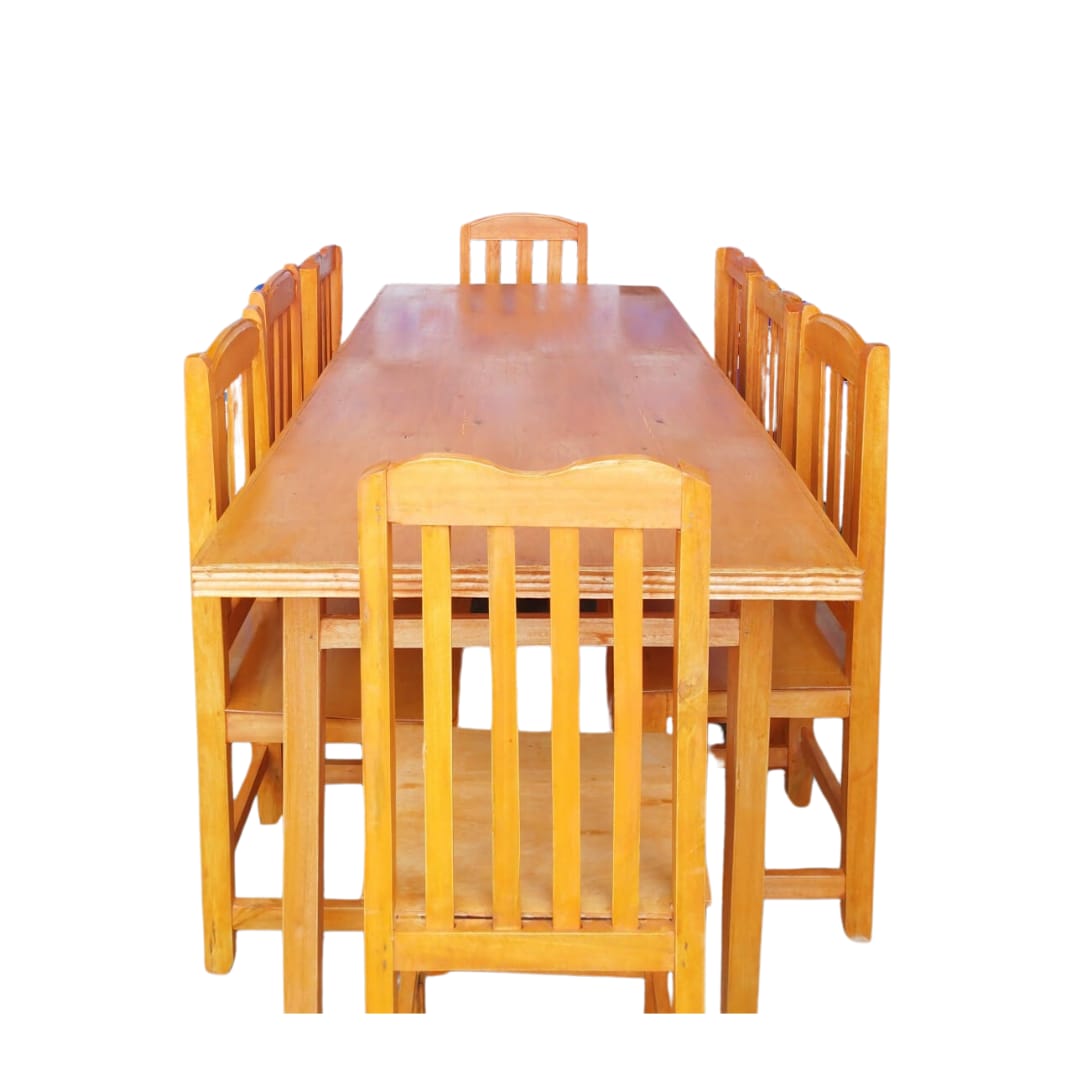 JUEGO DE MESA C/PLACA COMUN  DE 8 SILLAS