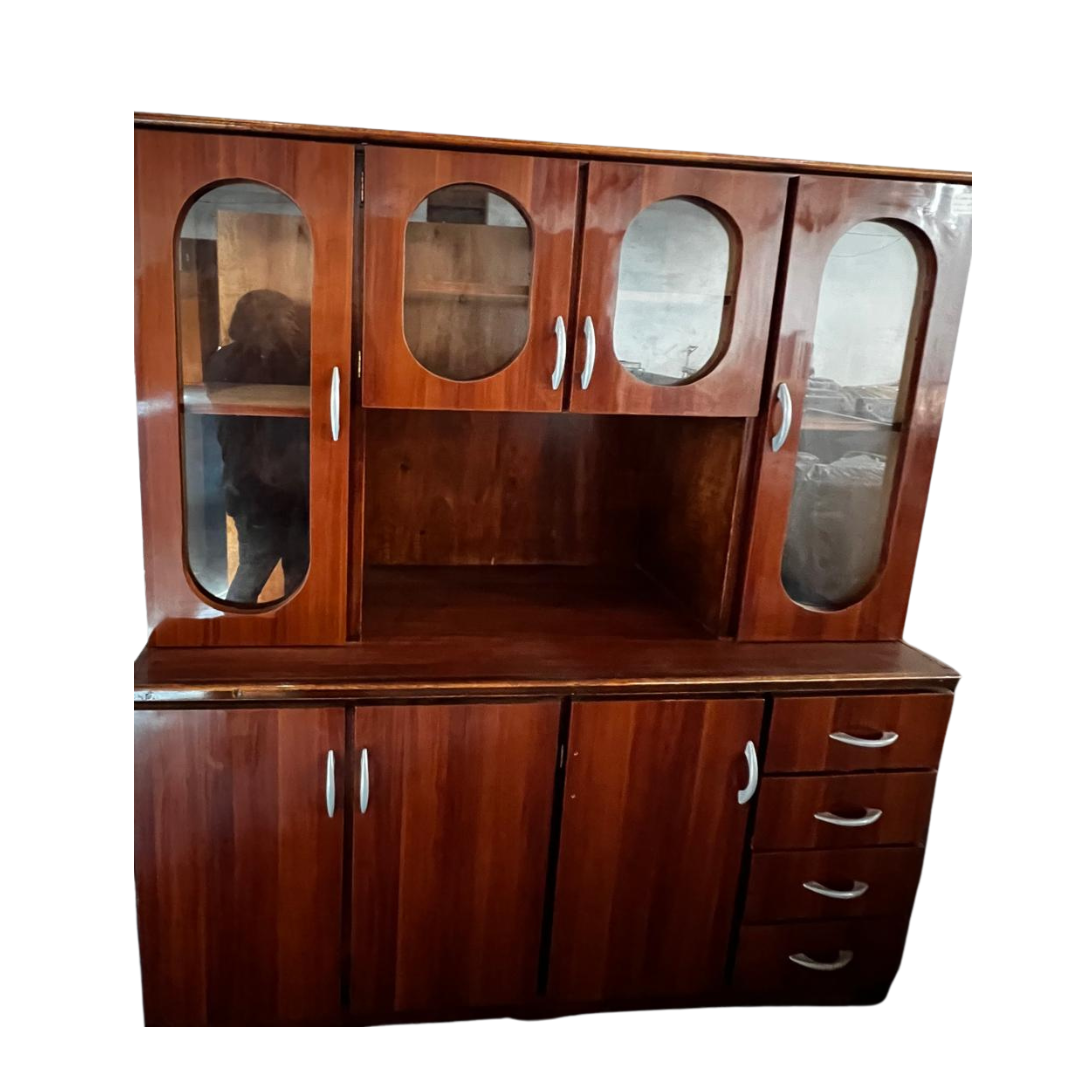 MUEBLE DE COCINA FORMICADO DE 4P COLOR MARRON