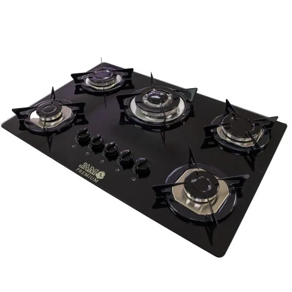 ANAFE JAM 5H EVA PREMIUM VIDRIO NEGRO, imagen 2