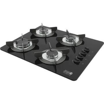 COCINA ANAFE JAM 4H PREMIUM EMPOTRABLE NEGRO C/PARRILLA HIERRO FUNDIDO