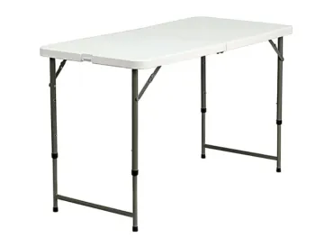 MESA RECTANGULAR PLEGABLE BLANCO 120*60*74CM ANNECY