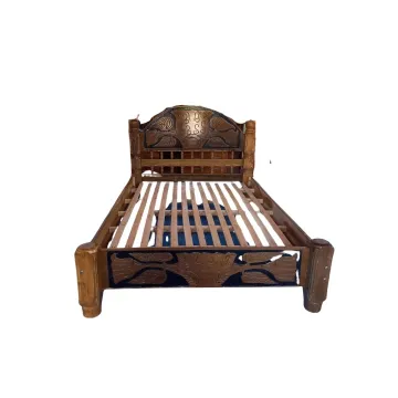 CAMA DE MADERA RUSTICO 140*190 GRANDE