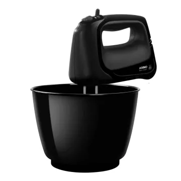 BATIDORA MINI CHEF PORTATIL ARNNO CON BOWLS 4L NEGRO