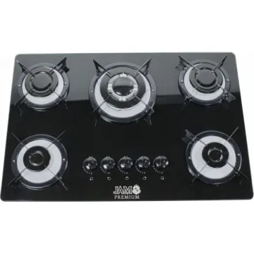 ANAFE JAM 5H EVA PREMIUM VIDRIO NEGRO
