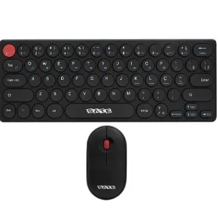 KIT TECLADO + MOUSE WIRELESS 2.4 G SATELLITE AK-6011 NEGRO PORTUGUES