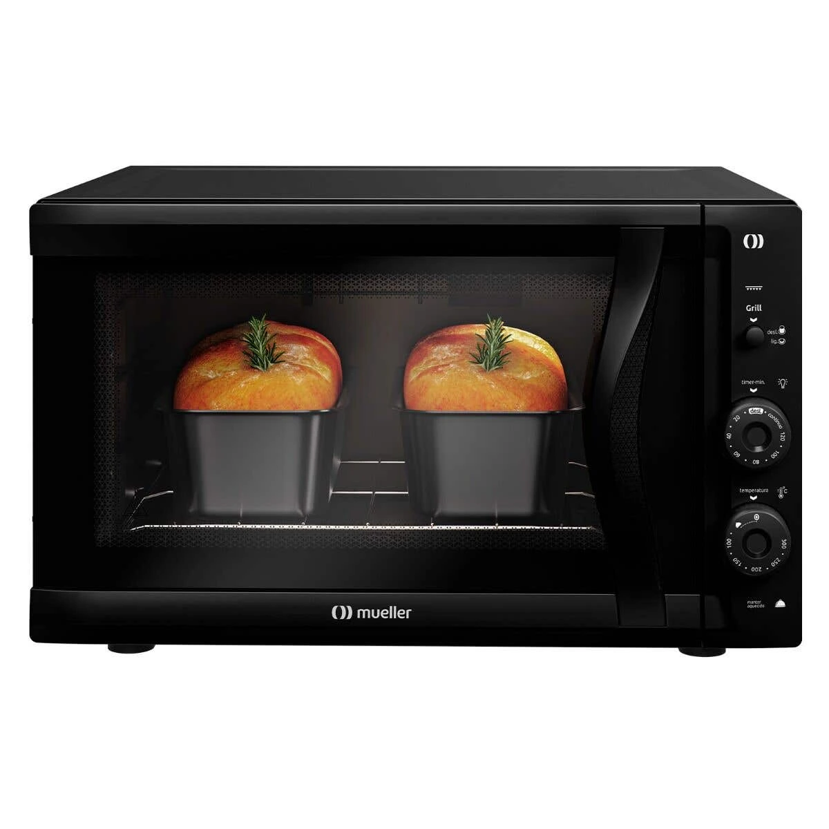HORNO ELECTRICO MUELLER SONETTO NEGRO MFB50F, imagen 5