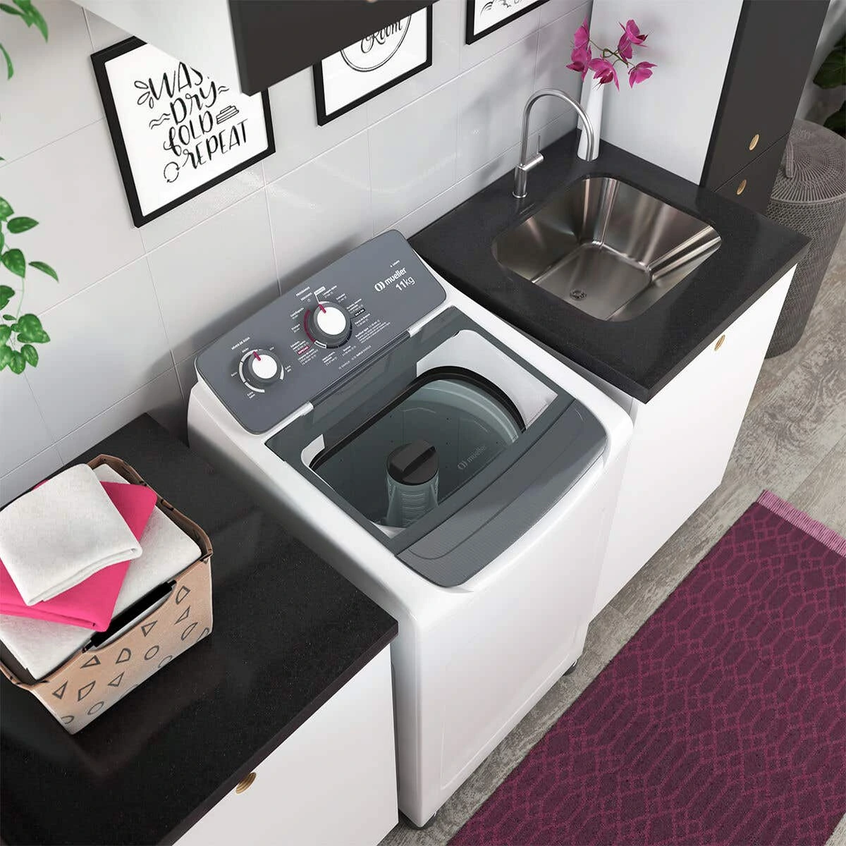 LAVARROPAS AUTOMATICO MUELLER MLA11 ABB5E BLANCO, imagen 3