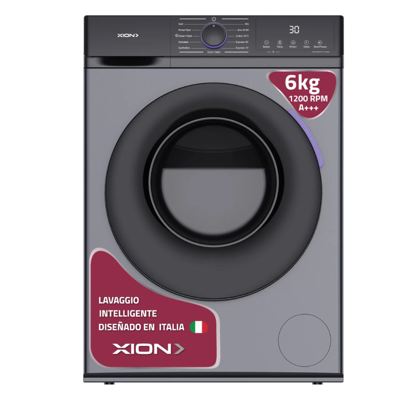 LAVARROPAS AUTOMATICO XION XI-LAV66X 6KG, imagen 2