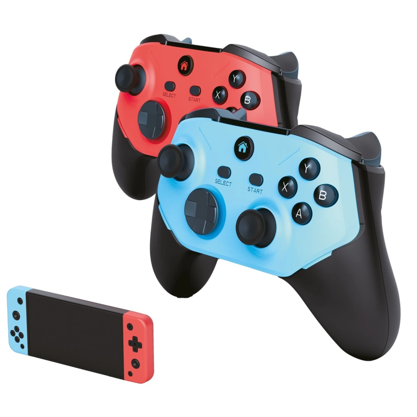 VJ CONSOLA PORTATIL GAME STICK XION XI-GAME64 + 2 CONTROLES AZUL Y ROJO, imagen 2