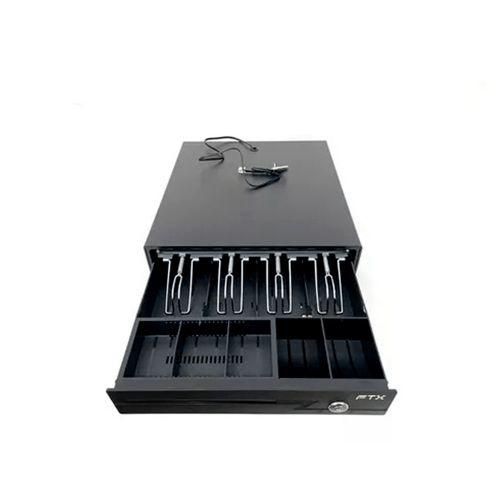 CAJA DE DINERO FTX LAS-335 ACERO RJ11/4B/5M/1R 335MM X 360MM X 80MM, imagen 2