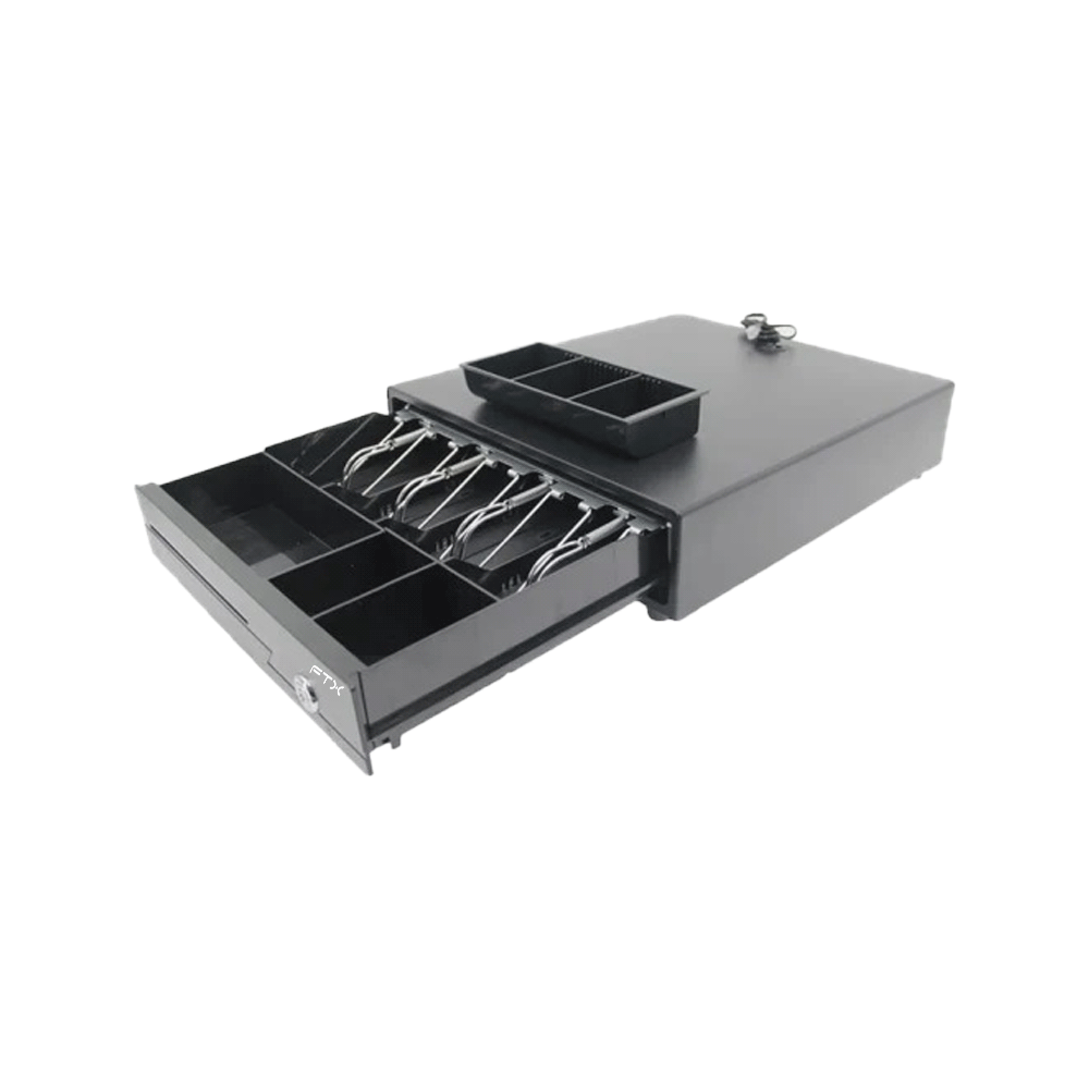 CAJA DE DINERO FTX LAS-335 ACERO RJ11/4B/5M/1R 335MM X 360MM X 80MM, imagen 3