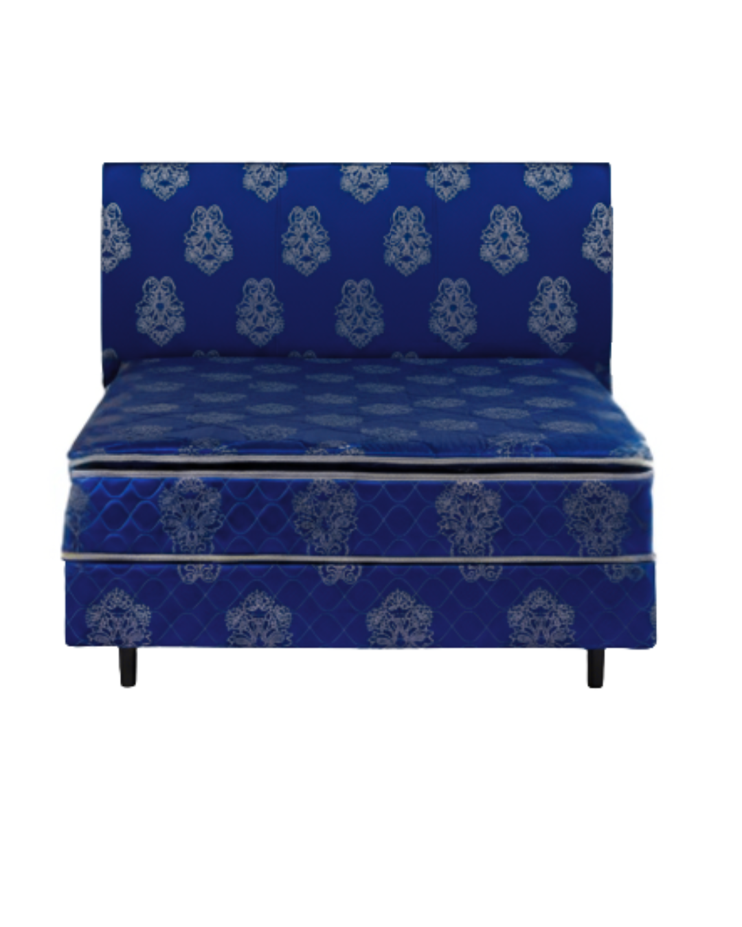 SOMIER NOGAL CALMA AZUL  160X200