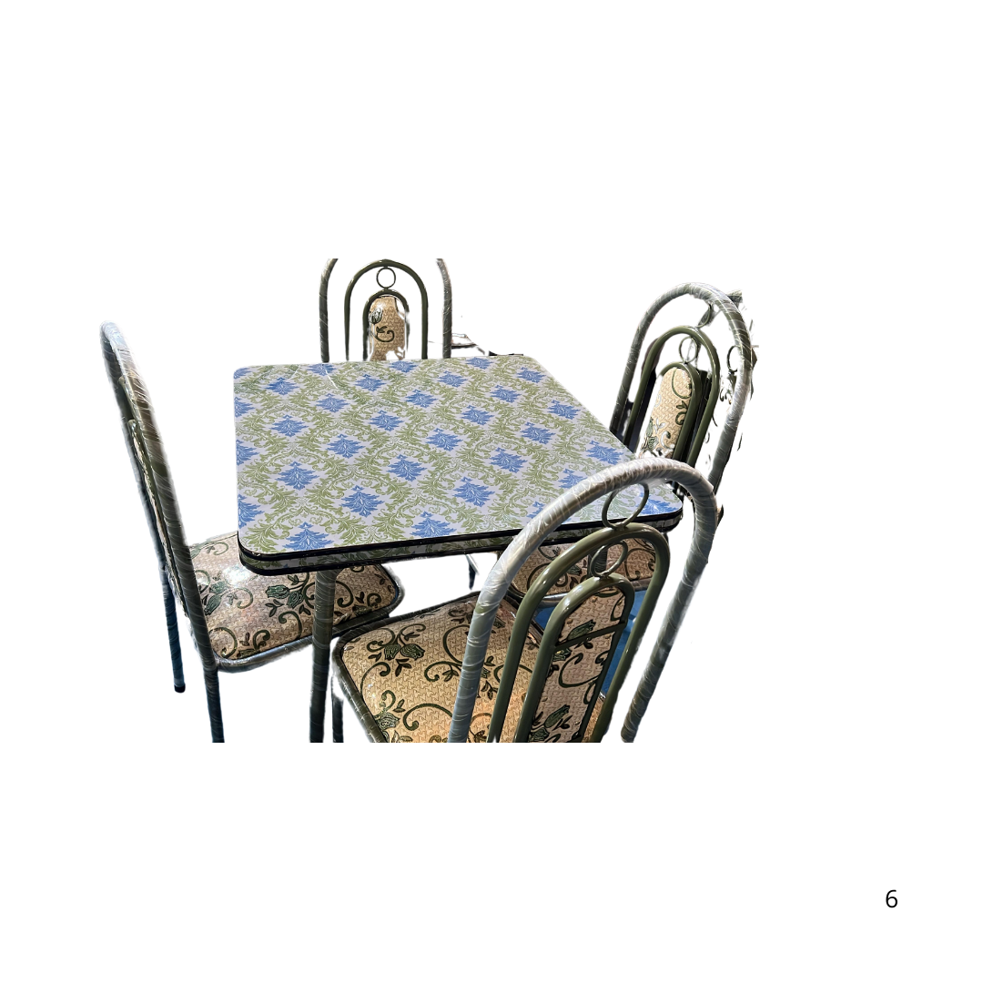 JUEGO COMEDOR TAP. GRANDE DE 4 CUADRADO