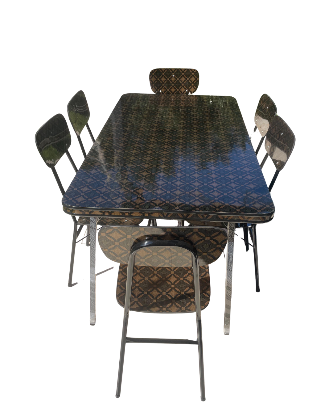 JUEGO COMEDOR FORMICA DE 6 RECTANGLO