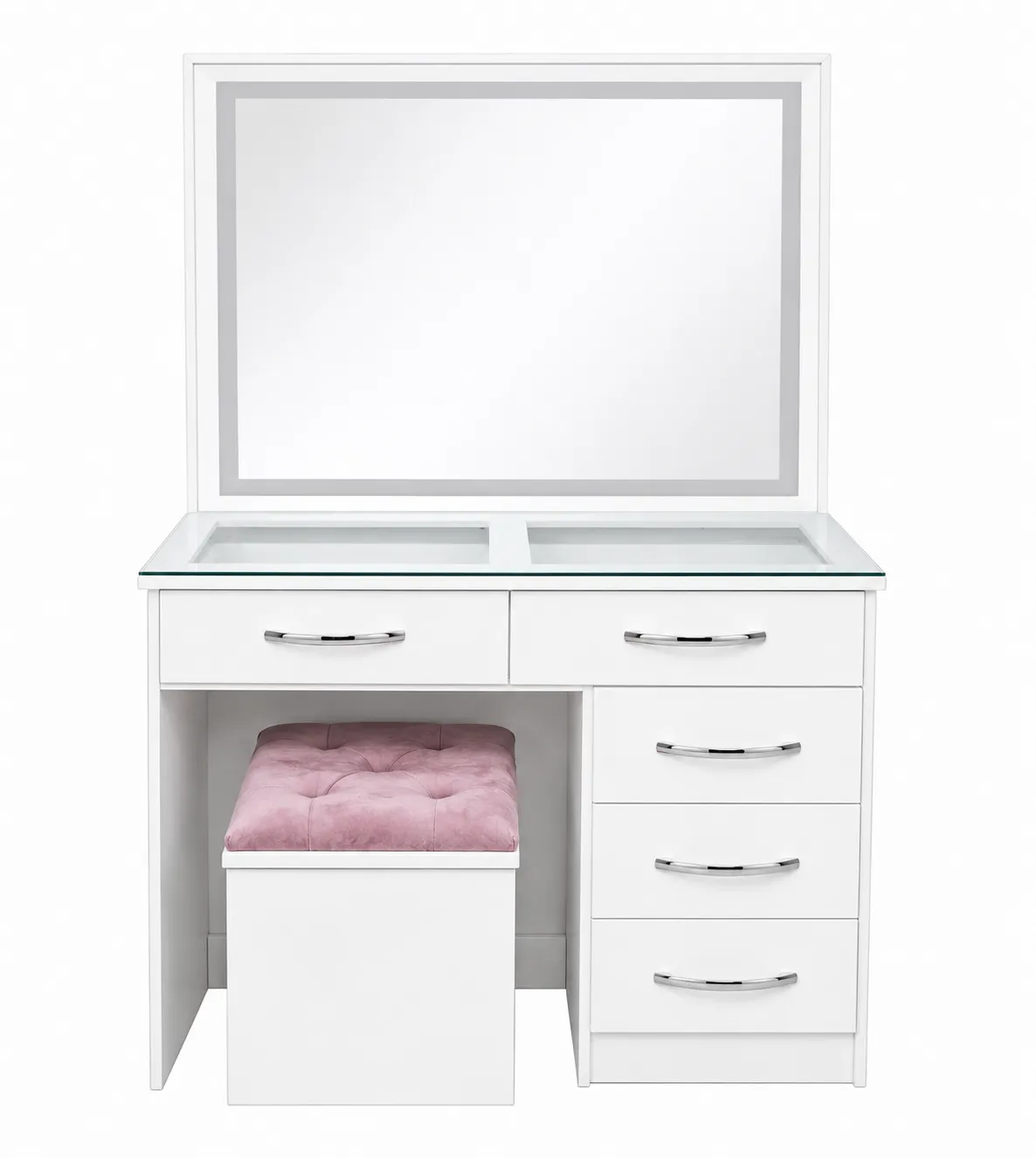 TOHALET BLANCO CON ESPEJO CHICO LUZ LED