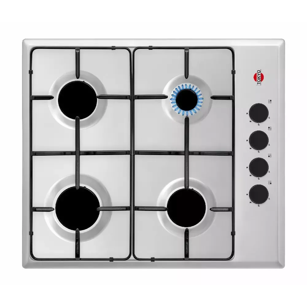 ANAFE A GAS TOKYO ANKA INOXIDABLE 4 HORNALLAS ENCEND