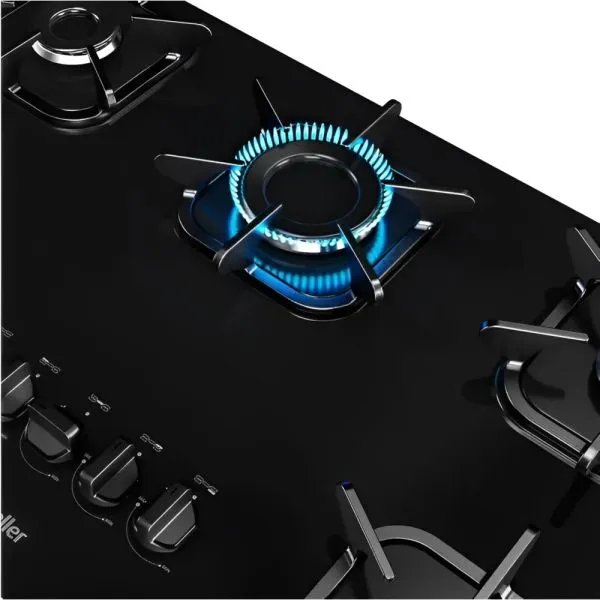 ANAFE MUELLER 5H TRI/LLAM NEGRO COOKTOP, imagen 2