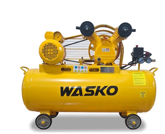 COMPRESOR A CORREA WASKO 3HP 220V 100LTS