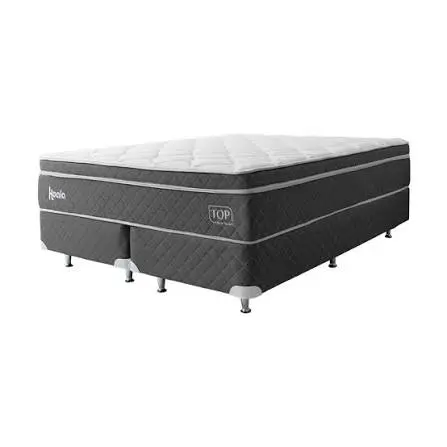 SOMMIER KOALA TOP VISCO PK 160 X 200 GRIS C/CABECERA S/MESITAS