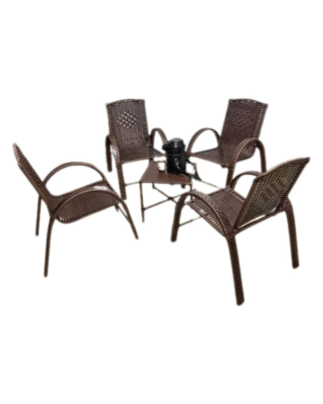CONJUNTO 4 SILLAS+ MESA VIDRIO
