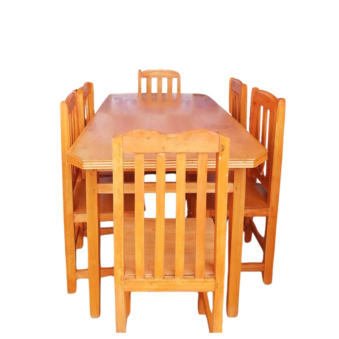 JUEGO DE MESA C/PLACA COMUN  DE 6 SILLAS