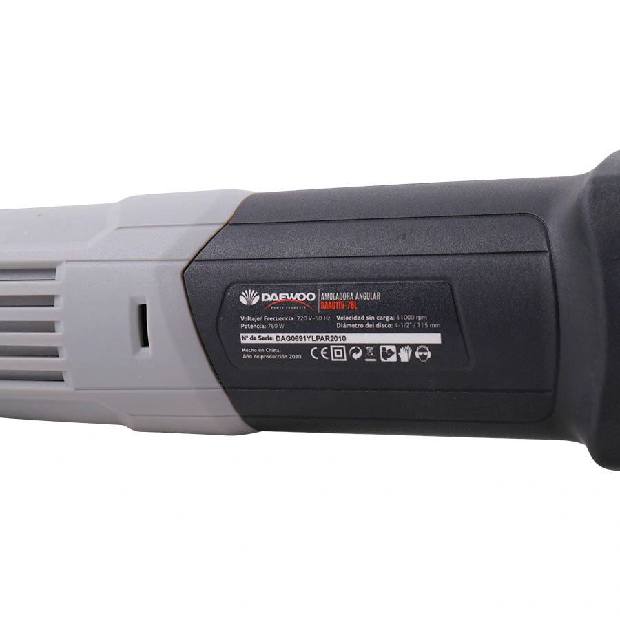 AMOLADORA ANGULAR 760W.230V  115MM DAEWOO0, imagen 2
